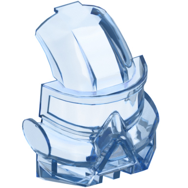 Trans Light Royal Blue Bionicle Mask Kaukau