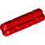 Red Technic Axle 2 Notched
