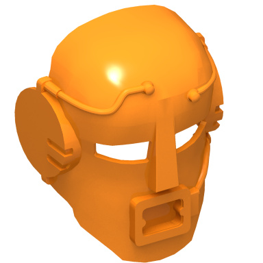 Orange Bionicle Mask Mahiki (Turaga)