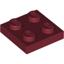Dark Red Plate 2 x 2