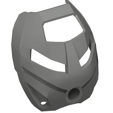 Dark Gray Bionicle Mask Ruru (Turaga)