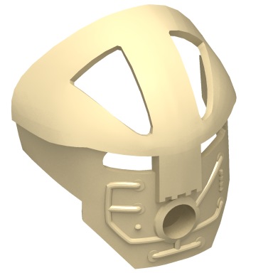 Tan Bionicle Mask Komau (Turaga)