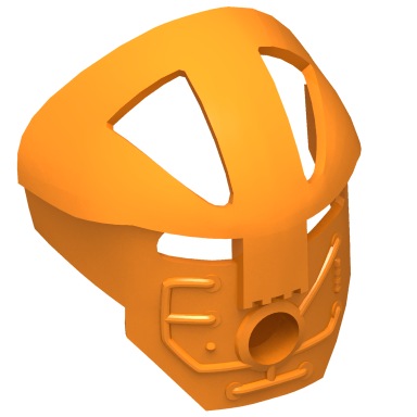 Orange Bionicle Mask Komau (Turaga)