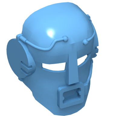 Medium Blue Bionicle Mask Mahiki (Turaga)