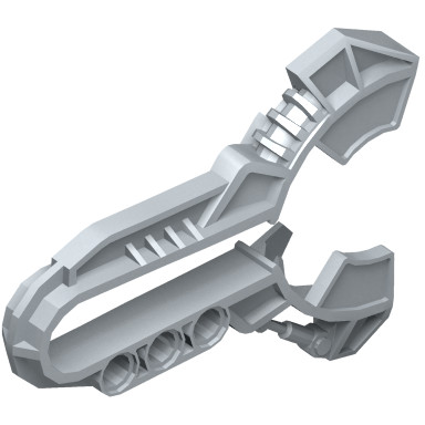 Pearl Light Gray Bionicle Kanoka Disk Launcher (Matoran)