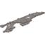 Pearl Light Gray Bionicle Weapon Aqua Warblade (Hewkii Mahri)