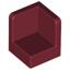 Dark Red Panel 1 x 1 x 1 Corner
