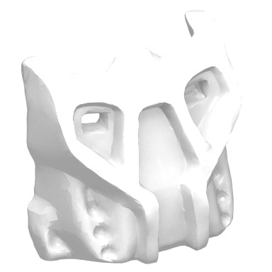 White Bionicle Krana Mask - Undetermined Type (for set inventories only - Do Not Sell with this entry)