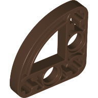 Brown Technic Beam 3 x 3 L-Shape with Quarter Ellipse Thin